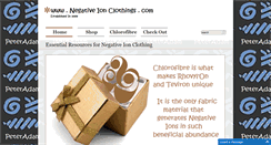 Desktop Screenshot of negativeionclothings.com